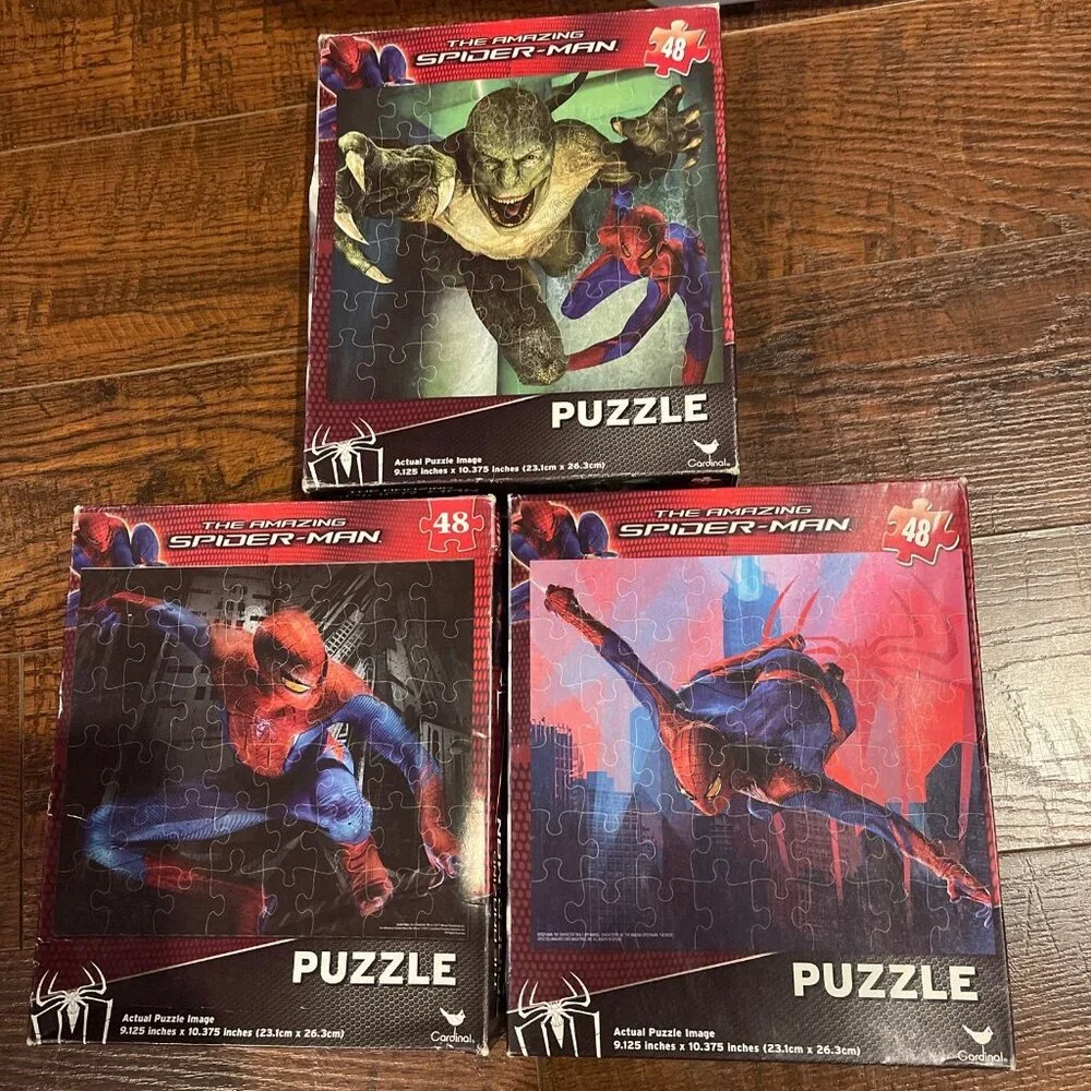 3~Jigsaw Puzzle SPIDERMAN Amazing 48 pieces 9